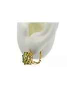 8K Gelbgold 333 Yellow Peridot ohrringe vec003x-yp Russisch Sowjetisch UdSSR Vintage Stil Art Deco style